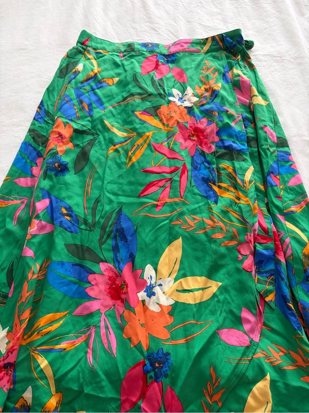 J. Crew Resortwear Vacation Beach Cover-Up Tropical Print Summer Midi Skirt NWT - Picture 3 of 11